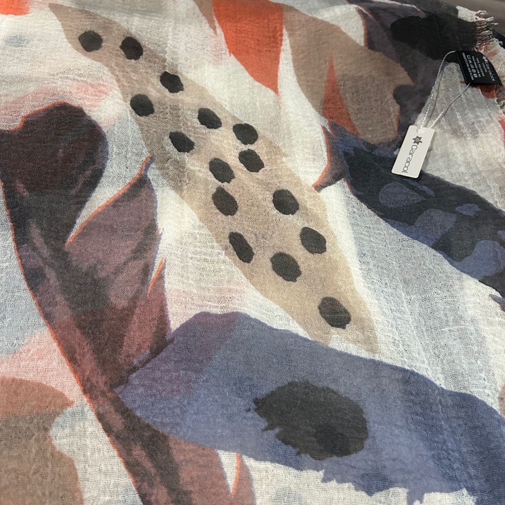 Caracol Colorful Abstract Scarf 100%polyester - Picture 8 of 13